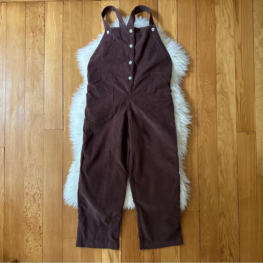 Mabo Quinn Corduroy Overalls in Cocoa